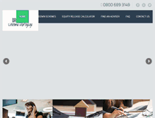 Tablet Screenshot of drawdownlifetimemortgage.com
